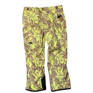 Mens The North Face Freedom Ski Snowboard Shell Waterproof Snow Pants Paintbrush